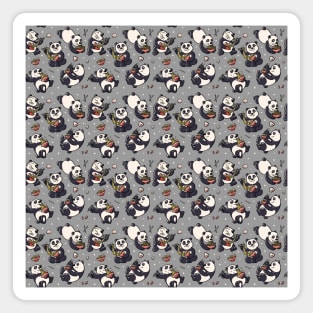 Pattern Ramen Pandas by Tobe Fonseca Magnet